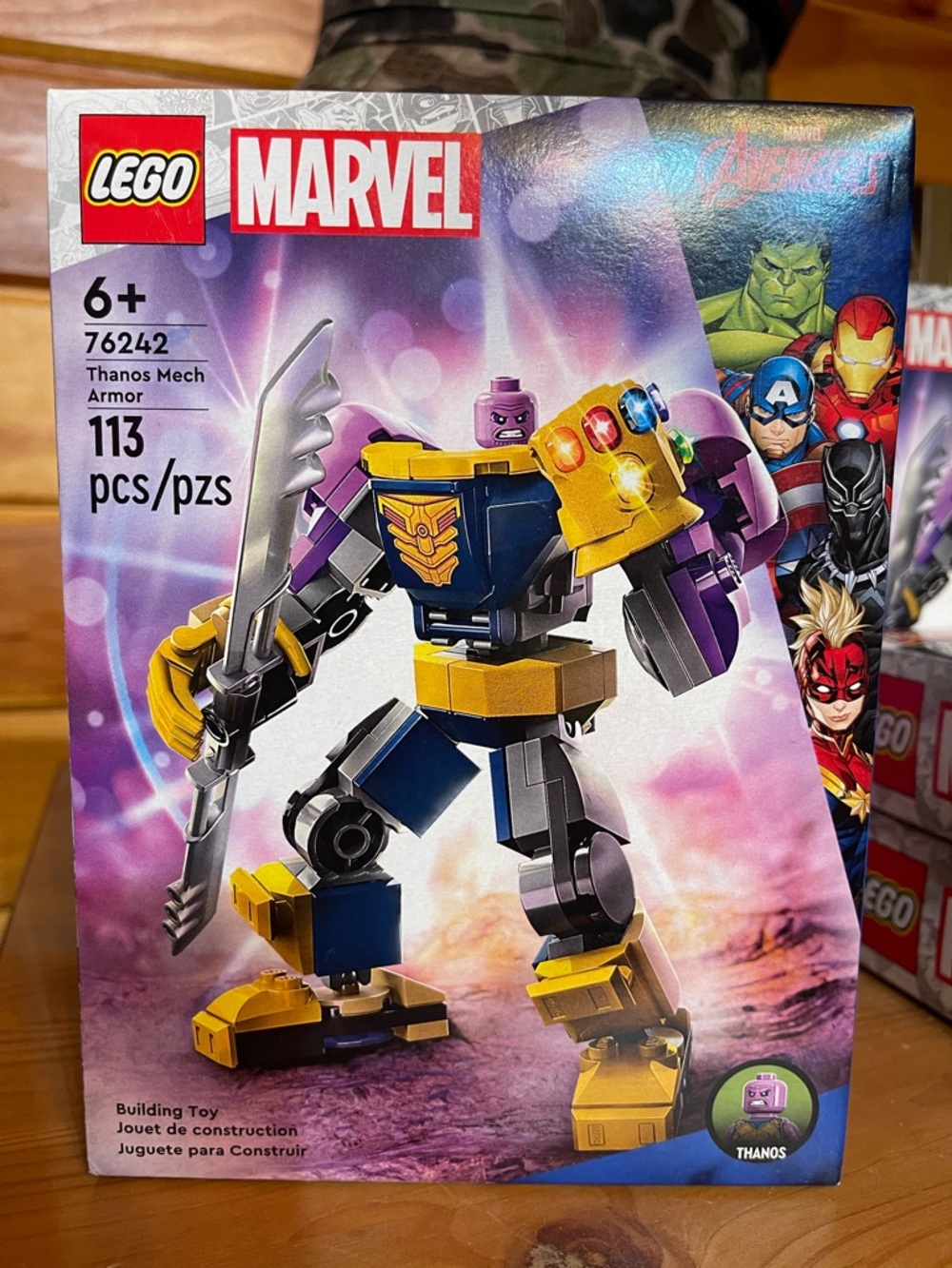 LEGO Marvel Thanos Mech Armor - Purple, Gold & Blue